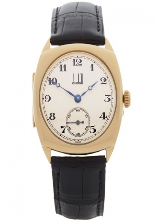 Dunhill vintage gents watch 18k yellow gold