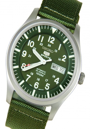Seiko 5 sports military automatic 7s36 watch