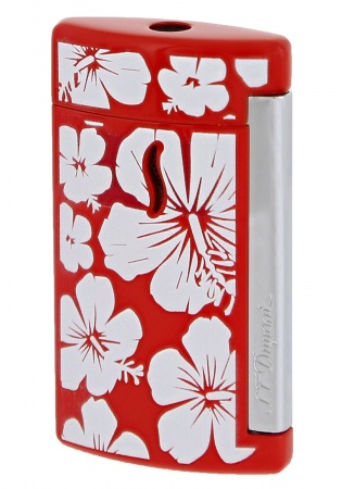 S.t. dupont 010535 lighter minijet hawaii torch flame red