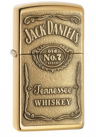 Zippo jack daniel brass soft flame lighter
