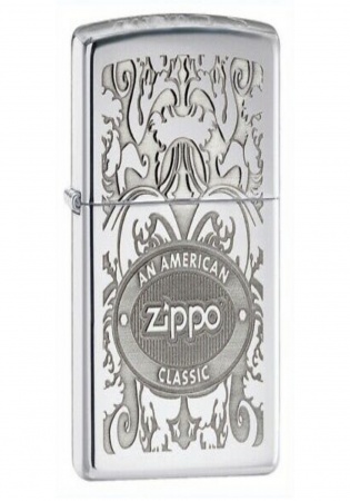 Zippo lighter 24751 in sterling silver american classic design