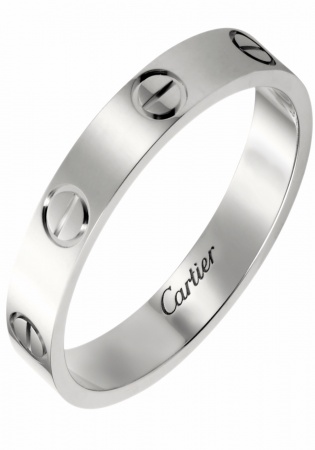 Cartier love wedding band platinum