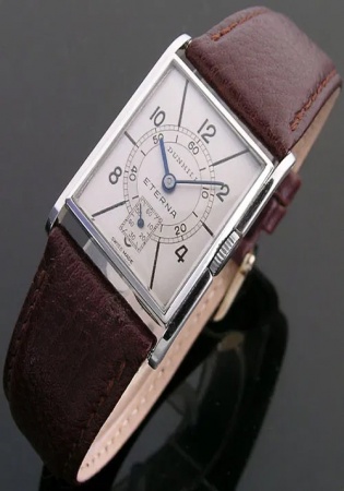 1930s steel rectangular vintage dunhill watch