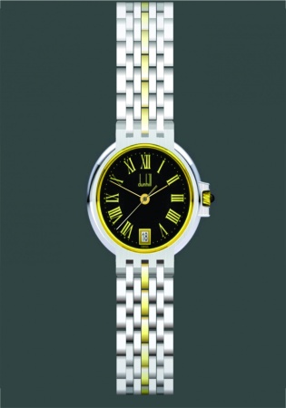 Dunhill elite 18k gold / stainless steel swiss made women' watch
