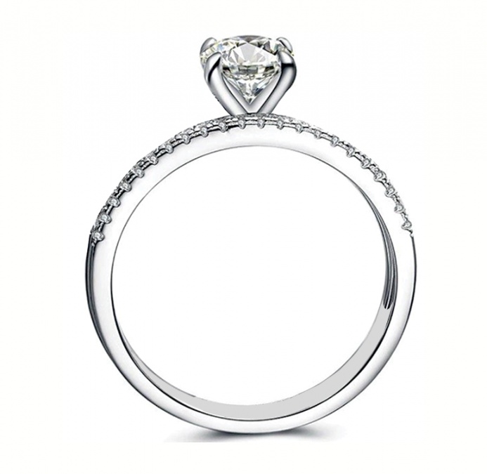 Mrj ring setting diamonds ctr 5.4mm gia certified H1