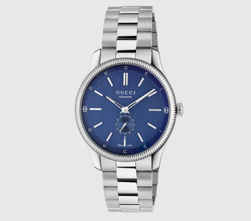 Gucci G-Timeless Blue Dial YA126389 Automatic Steel Bracelet Watch 40M