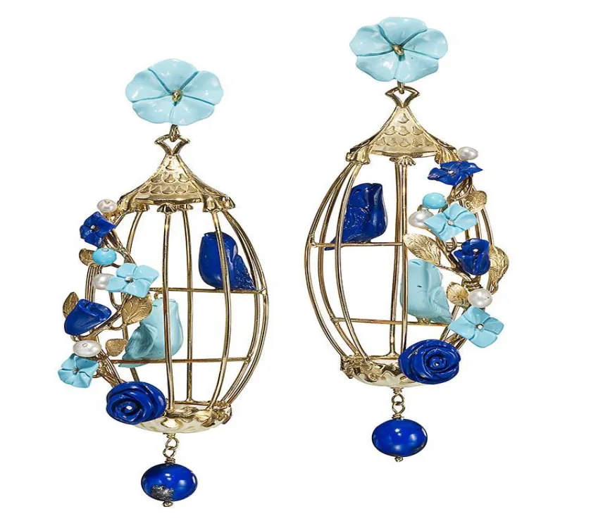 Of Rare Origin Lovebirds Earrings OR000122 By ORO